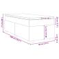 Preview: Boxspringbett mit Matratze Taupe 80x200 cm Stoff