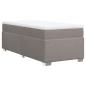 Preview: Boxspringbett mit Matratze Taupe 80x200 cm Stoff
