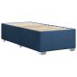 Preview: Boxspringbett mit Matratze Blau 80x200 cm Stoff