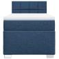 Preview: Boxspringbett mit Matratze Blau 80x200 cm Stoff