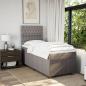 Preview: Boxspringbett mit Matratze Taupe 80x200 cm Stoff