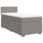 Preview: Boxspringbett mit Matratze Taupe 80x200 cm Stoff