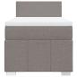 Preview: Boxspringbett mit Matratze Taupe 80x200 cm Stoff