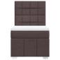 Preview: Boxspringbett mit Matratze Dunkelbraun 80x200 cm Stoff
