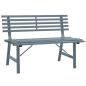 Preview: Gartenbank 110 cm Stahl Grau