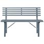 Preview: Gartenbank 110 cm Stahl Grau