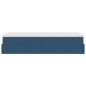 Preview: ARDEBO.de - Ottoman-Bett mit Matratze Blau 80x200 cm Stoff