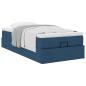 Preview: Ottoman-Bett mit Matratze Blau 80x200 cm Stoff