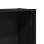 Preview: Bücherregal Schwarz Eichen-Optik 80x30x189 cm Holzwerkstoff