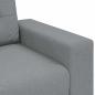 Preview: Zweisitzer-Sofa Hellgrau 140 cm Stoff