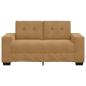 Preview: Zweisitzer-Sofa Braun 120 cm Samt