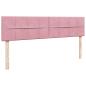 Preview: Ottoman-Bett mit Matratzen Rosa 180x200 cm Samt