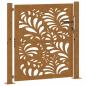 Preview: Gartentor 105x105 cm Wetterfester Stahl Wellen-Design