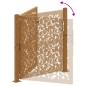 Preview: Gartentor 105x105 cm Wetterfester Stahl Wellen-Design
