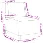 Preview: ARDEBO.de - Sessel Creme 55 cm Kunstleder