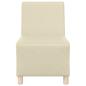 Preview: Sessel Creme 55 cm Kunstleder