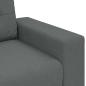 Preview: Zweisitzer-Sofa Dunkelgrau 140 cm Stoff