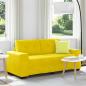 Preview: ARDEBO.de - Zweisitzer-Sofa Gelb 140 cm Samt