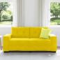 Preview: Zweisitzer-Sofa Gelb 140 cm Samt