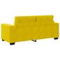 Preview: Zweisitzer-Sofa Gelb 140 cm Samt