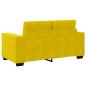 Preview: Zweisitzer-Sofa Gelb 120 cm Samt
