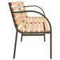 Preview: ARDEBO.de - Doppel-Gartenbank 225 cm Massivholz Tanne