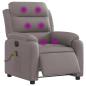 Preview: Massagesessel Elektrisch Taupe Stoff