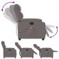 Preview: Massagesessel Elektrisch Taupe Stoff