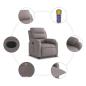 Preview: Massagesessel Elektrisch Taupe Stoff