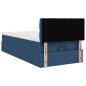 Preview: Ottoman-Bett mit Matratze & LEDs Blau 80x200 cm Stoff