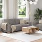 Preview: 2-tlg. Sofagarnitur mit Kissen Taupe Stoff
