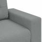 Preview: Zweisitzer-Sofa Hellgrau 120 cm Stoff