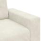 Preview: Zweisitzer-Sofa Creme 120 cm Samt