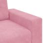 Preview: Zweisitzer-Sofa Rosa 120 cm Samt