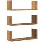 Preview: Wandregale 3 Stk. Artisan-Eiche 58x18x18 cm Holzwerkstoff