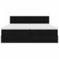 Preview: Ottoman-Bett mit Matratzen Schwarz 180x200 cm Samt