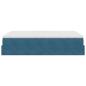 Preview: Ottoman-Bett mit Matratze Dunkelblau 140x200 cm Samt