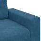 Preview: Zweisitzer-Sofa Blau 140 cm Samt