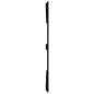 Preview: Wand-Kopfteil Schwarz 147x3x90 cm Massivholz Kiefer