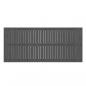 Preview: Wand-Kopfteil Grau 204x3x90 cm Massivholz Kiefer