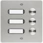 Preview: ARDEBO.de Grothe ETA 403 V2A UP Etagenplatte, 3 WE, 130 x 130 x 45 mm (55403)