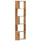 Preview: Eck-Bücherregal 5 Böden Artisan-Eiche 50x50x179cm Holzwerkstoff