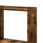 Preview: Eck-Bücherregal 5 Böden Räuchereiche 50x50x179 cm Holzwerkstoff