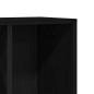 Preview: Bücherregal Schwarz Eichen-Optik 50x25x80 cm Holzwerkstoff
