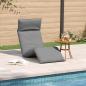 Preview: Sonnenliege Klappbar Grau 175x54x8,5 cm Oxford-Gewebe