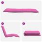 Preview: Sonnenliege Klappbar Rosa 175x54x8,5 cm Oxford-Gewebe