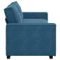 Preview: 3-Sitzer-Sofa Blau 180 cm Samt