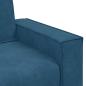 Preview: 3-Sitzer-Sofa Blau 180 cm Samt