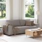 Preview: ARDEBO.de - 3-Sitzer-Sofa Taupe 180 cm Stoff