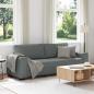 Preview: ARDEBO.de - 3-Sitzer-Sofa Dunkelgrau 180 cm Stoff